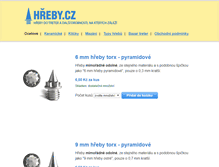 Tablet Screenshot of hreby.cz